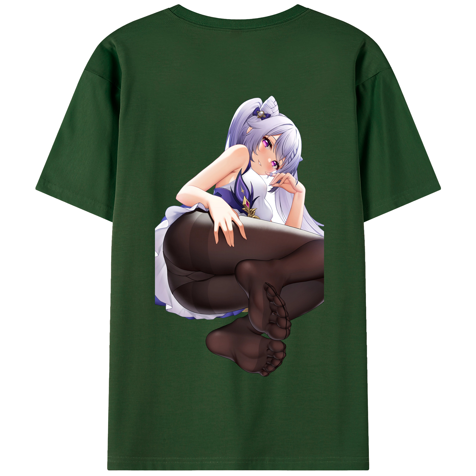 げんし神 刻晴 こくせい genshin Kokusei 綿100％半袖Tシャツ（背面プリント）